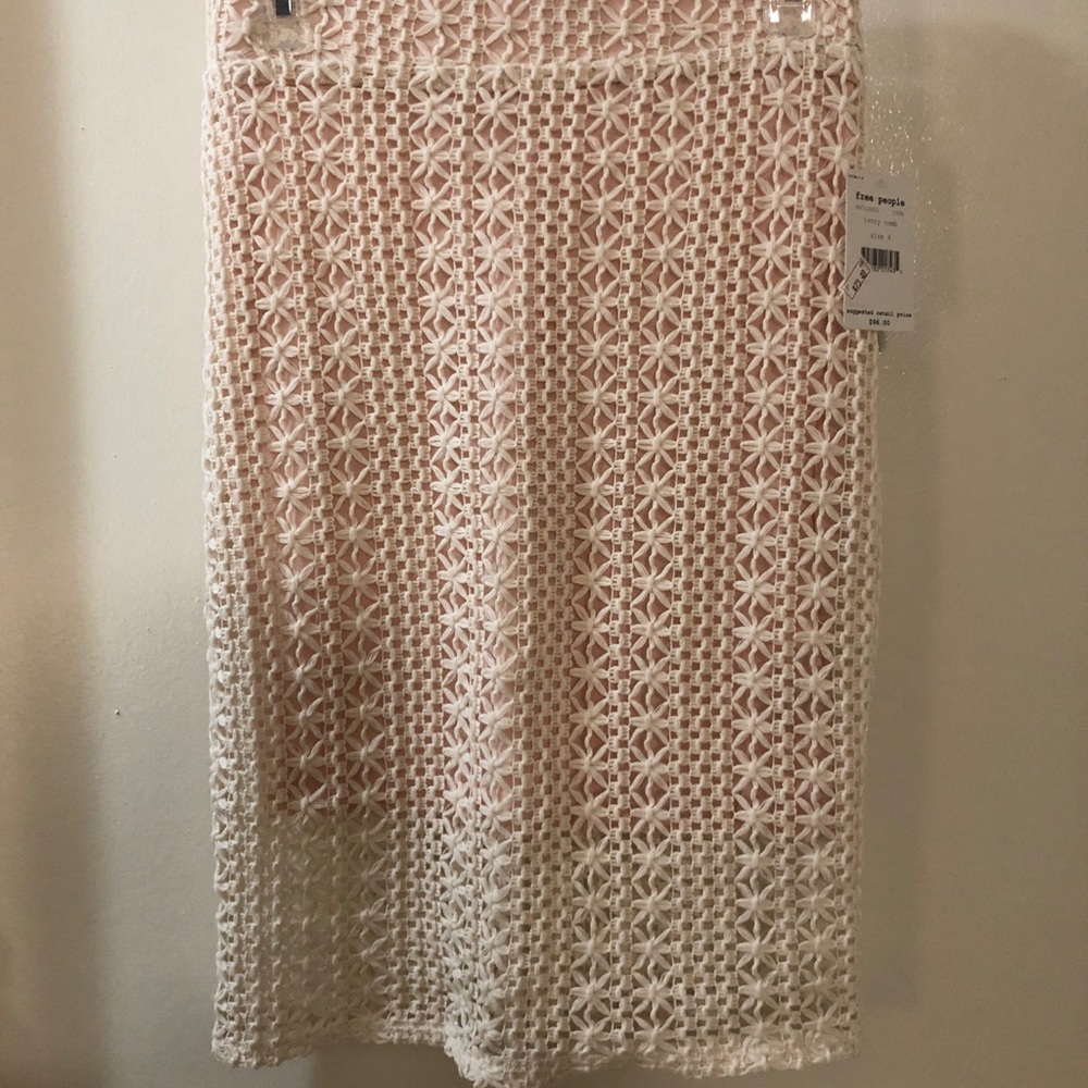Free People Fitted Crochet Skirt. Size: 4